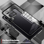 Oppo Reno 15 5G Aluminium Metal Bumper Shield Transparent Back Case