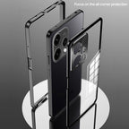 Oppo Reno 15 5G Aluminium Metal Bumper Shield Transparent Back Case