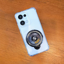 Oppo Reno 13 5G 100% Original Transparent Four Corner Stress Buster Wheel Case