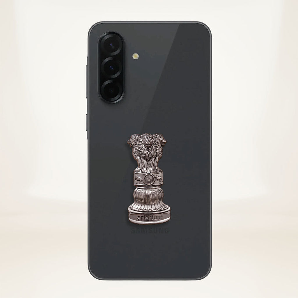 Samsung Galaxy A36 5G Compatible Satyamev Jayate 3D Metal Emblem Sticker