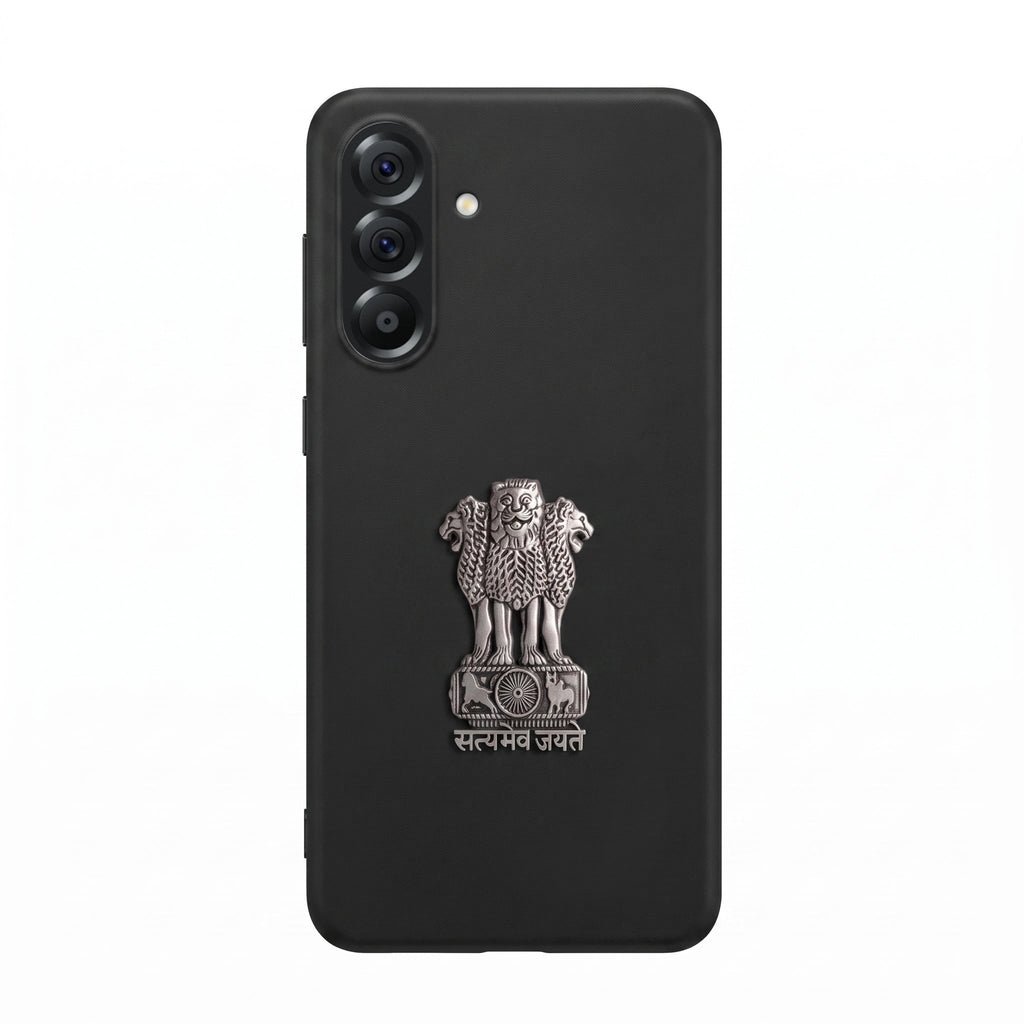Samsung Galaxy A36 5G Compatible Satyamev Jayate 3D Metal Emblem Sticker
