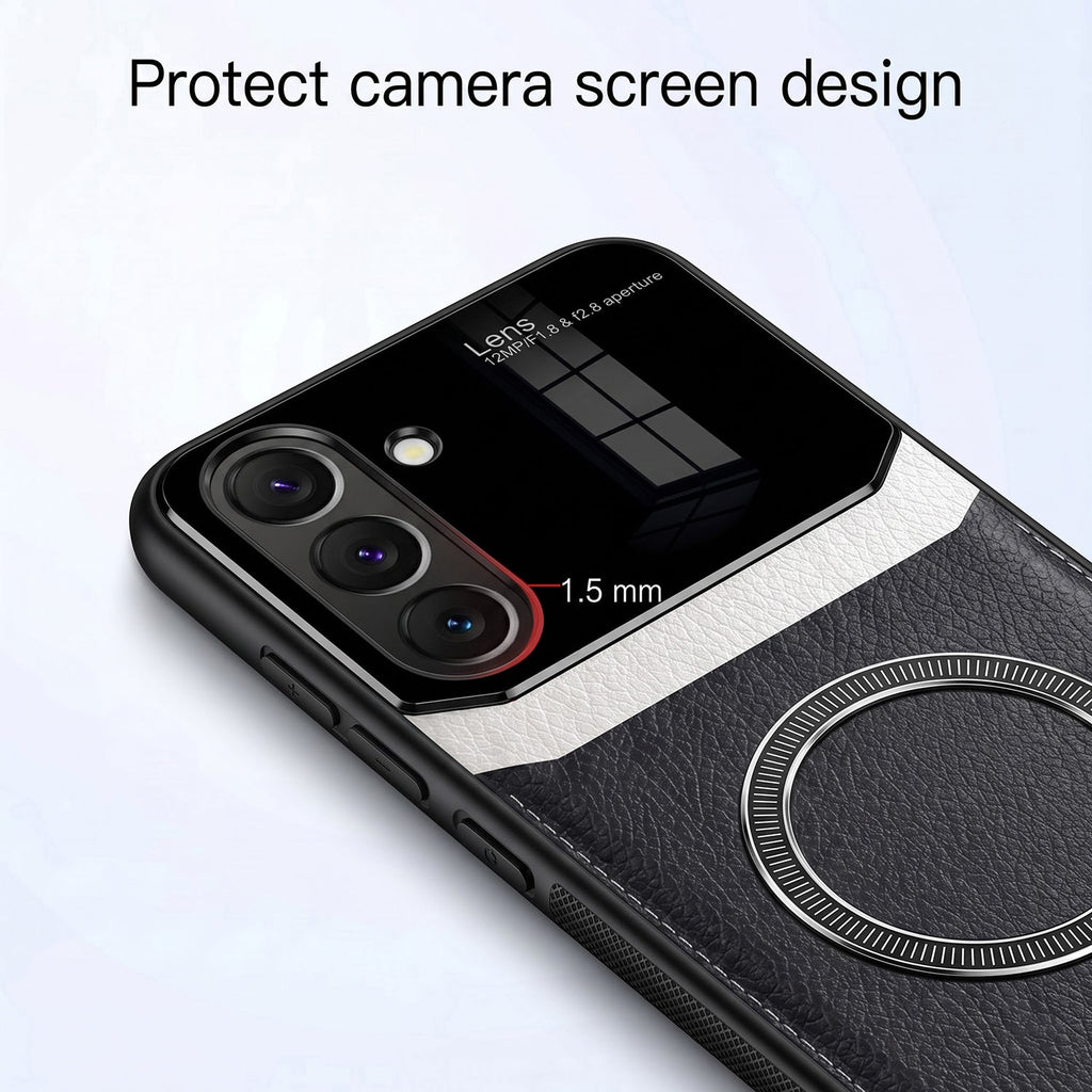Samsung Galaxy A27 5G Premium Magsafe Magnetic Leather Lens Protective Case