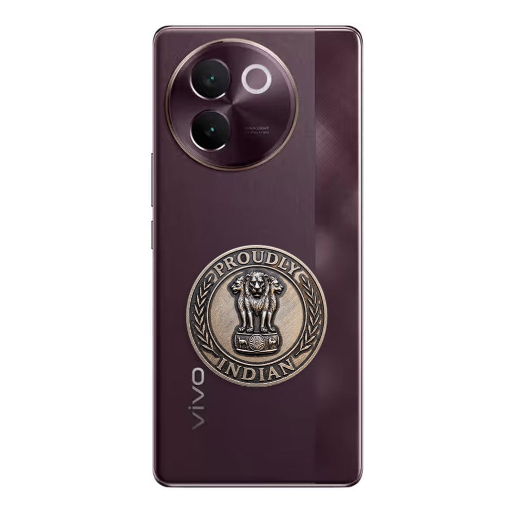 Vivo V30e 5G Compatible Satyamev Jayate 3D Metal Emblem Sticker