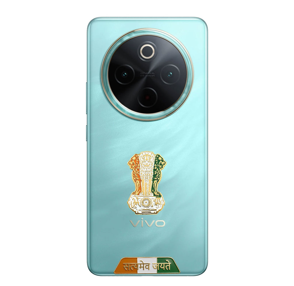 Vivo T4 5G Compatible Satyamev Jayate 3D Metal Emblem Sticker