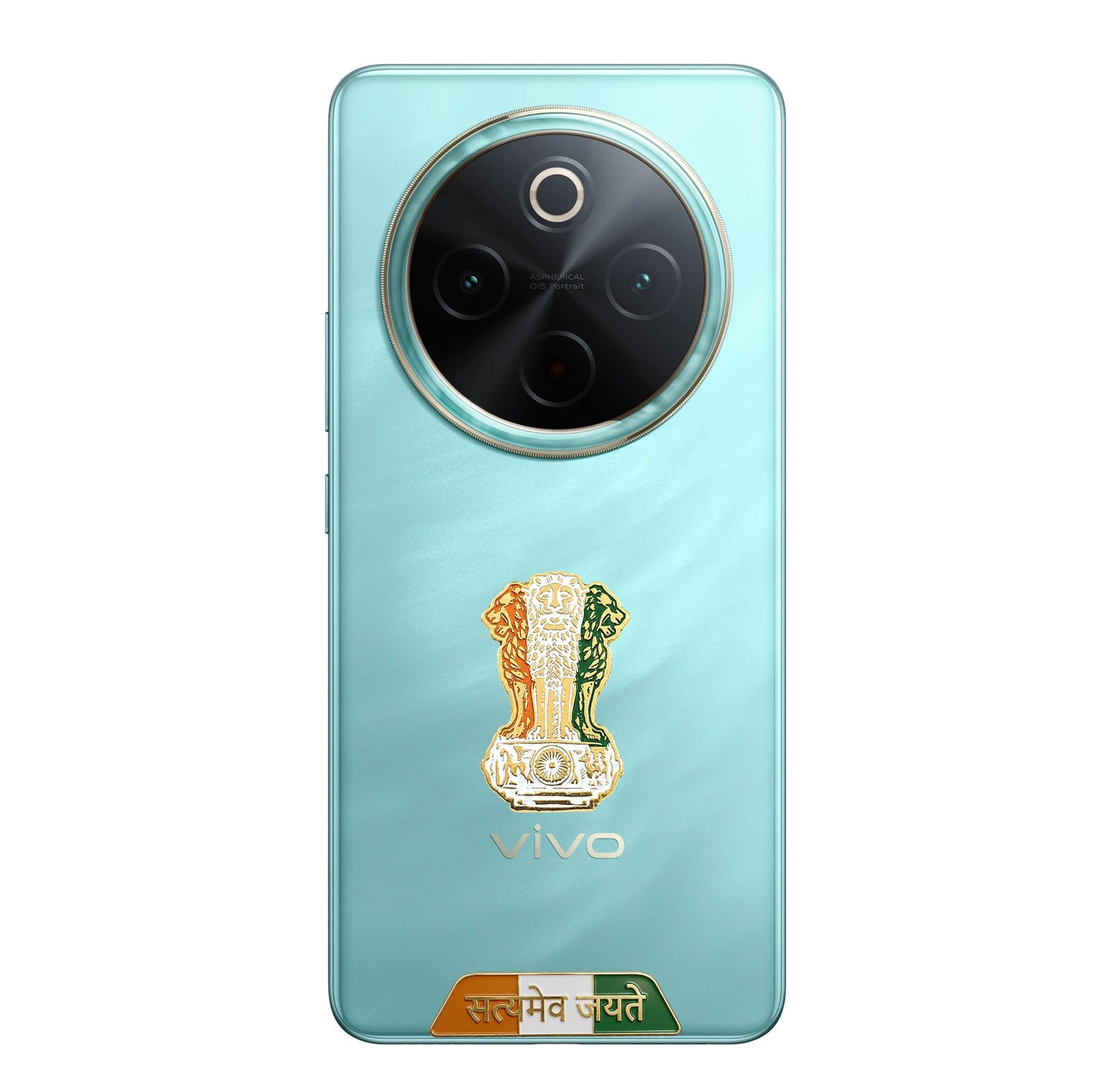 Vivo T4 5G Compatible Satyamev Jayate 3D Metal Emblem Sticker