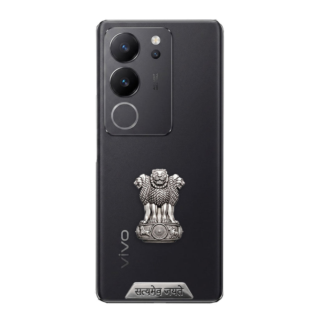 Vivo V29 Pro 5G Compatible Satyamev Jayate 3D Metal Emblem Sticker