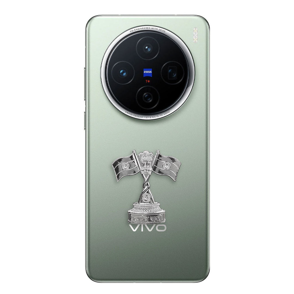 Vivo X200 5G Compatible Satyamev Jayate 3D Metal Emblem Sticker