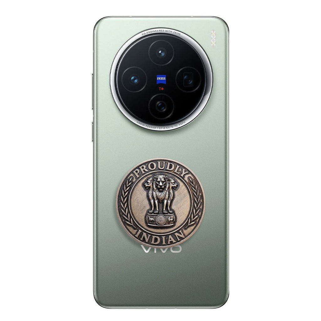 Vivo X200 Pro 5G Compatible Satyamev Jayate 3D Metal Emblem Sticker
