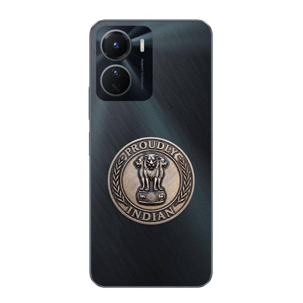 Vivo Y16 5G Compatible Satyamev Jayate 3D Metal Emblem Sticker