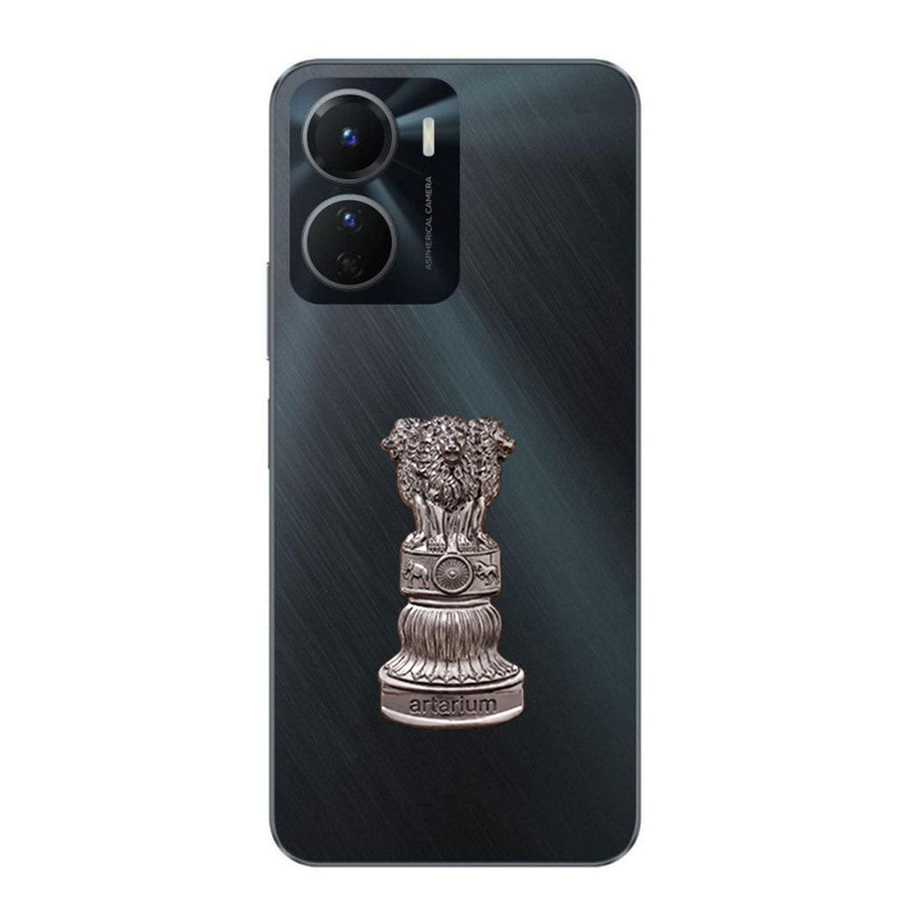 Vivo Y16 5G Compatible Satyamev Jayate 3D Metal Emblem Sticker