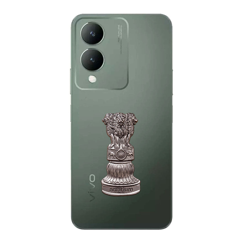 Vivo Y17s 5G Compatible Satyamev Jayate 3D Metal Emblem Sticker