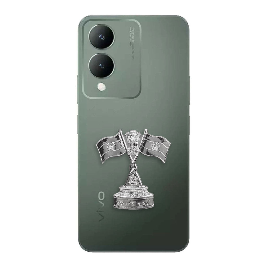 Vivo Y17s 5G Compatible Satyamev Jayate 3D Metal Emblem Sticker