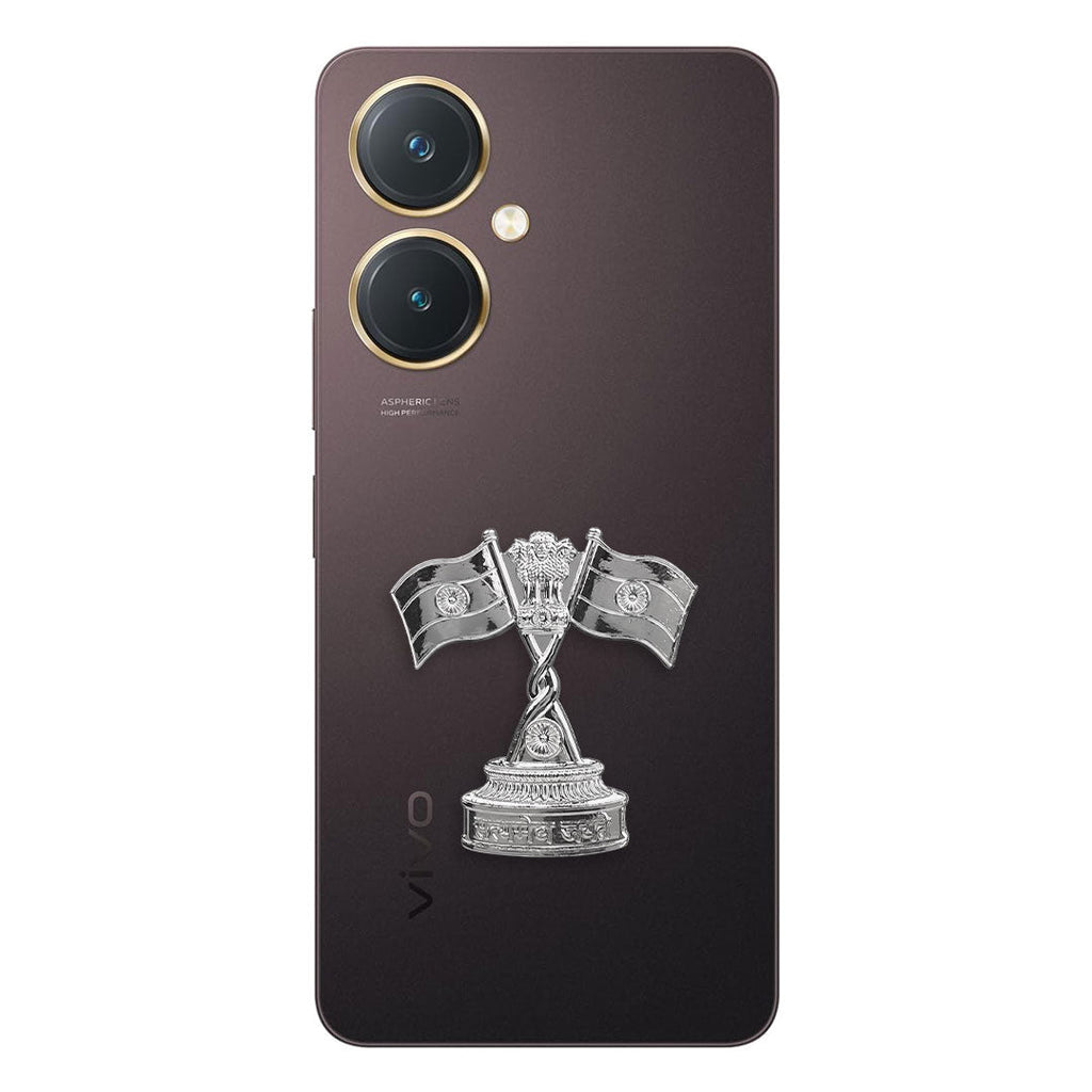Vivo Y27 5G Compatible Satyamev Jayate 3D Metal Emblem Sticker