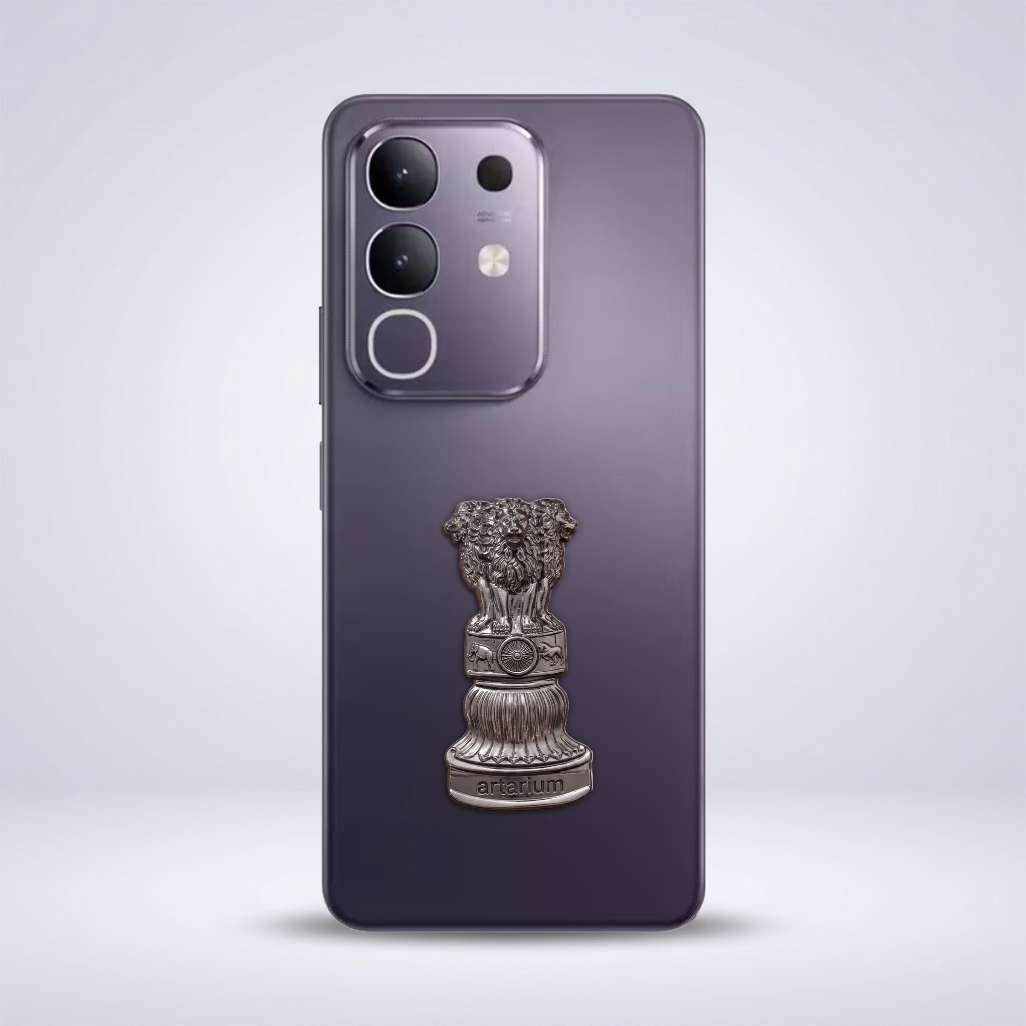 Vivo T4x 5G Compatible Satyamev Jayate 3D Metal Emblem Sticker