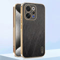 Vivo V70 5G Premium Electroplated Frame Gold Thread Pattern Soft Case