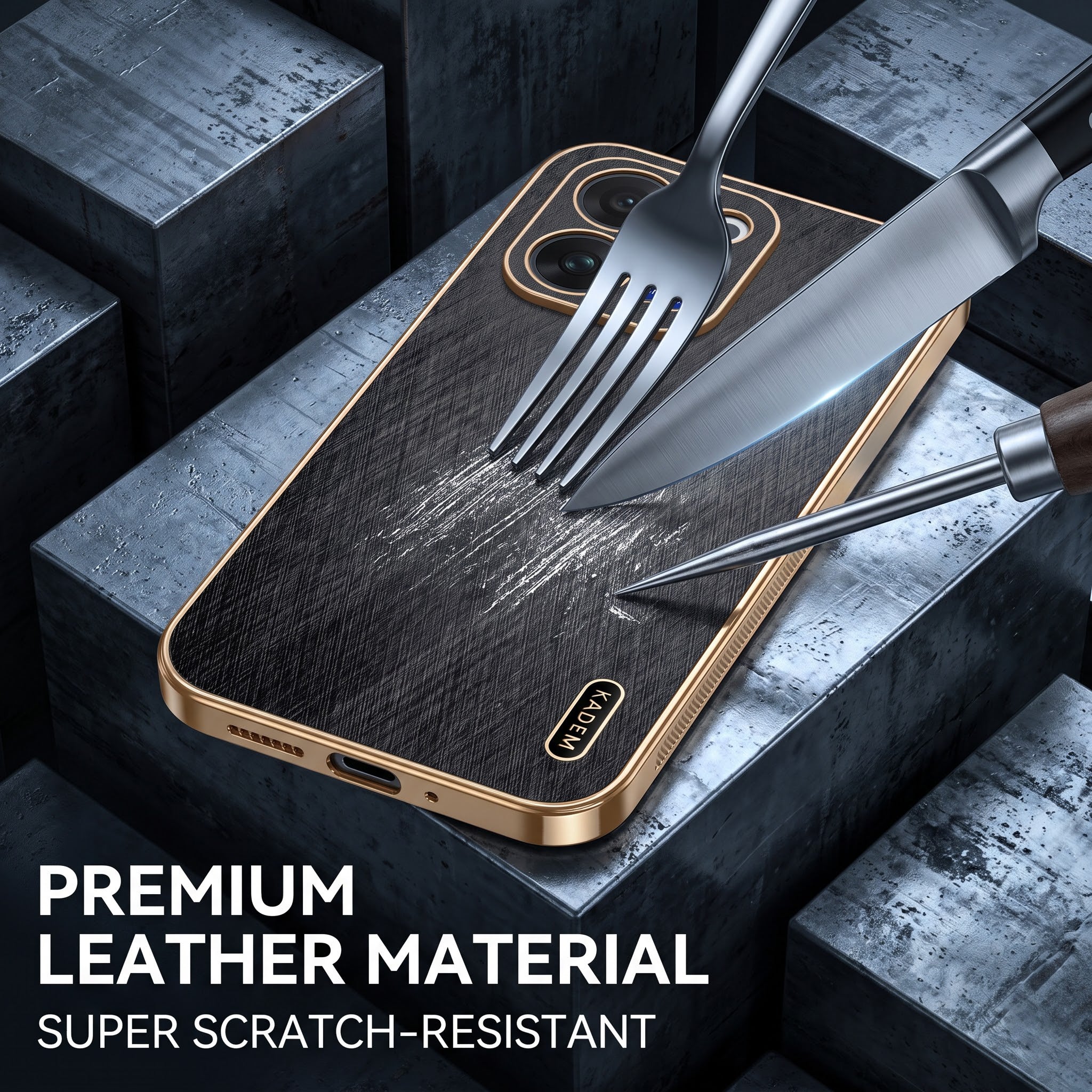 Vivo V70 5G Premium Electroplated Frame Gold Thread Pattern Soft Case