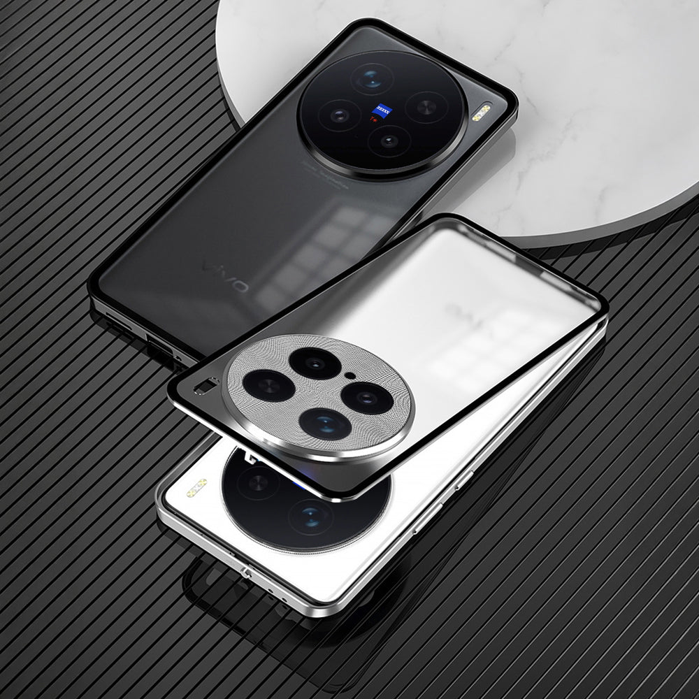 Vivo X200 Pro 5G Aluminium Metal Bumper Shield Transparent Back Case