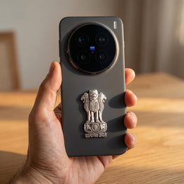 Vivo X200 Pro 5G Compatible Satyamev Jayate 3D Metal Emblem Sticker