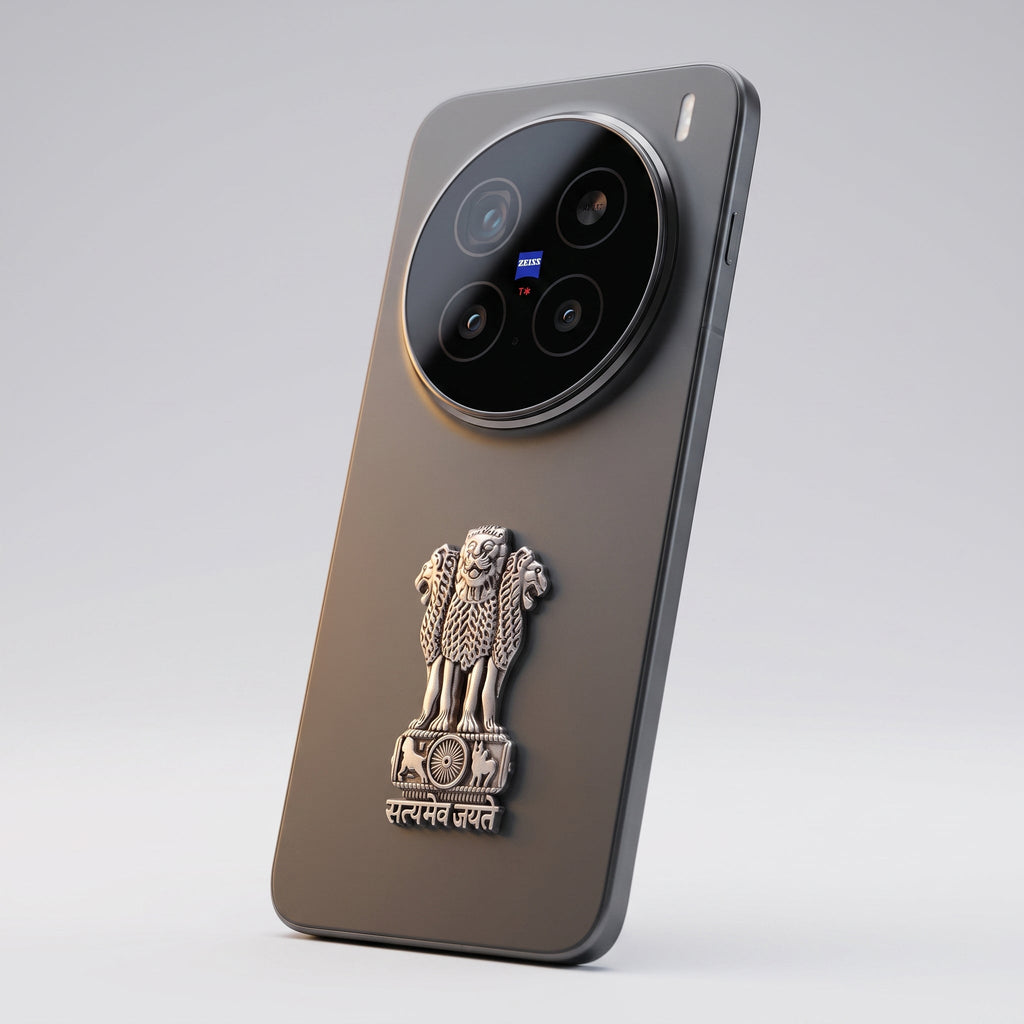 Vivo X200 Pro 5G Compatible Satyamev Jayate 3D Metal Emblem Sticker