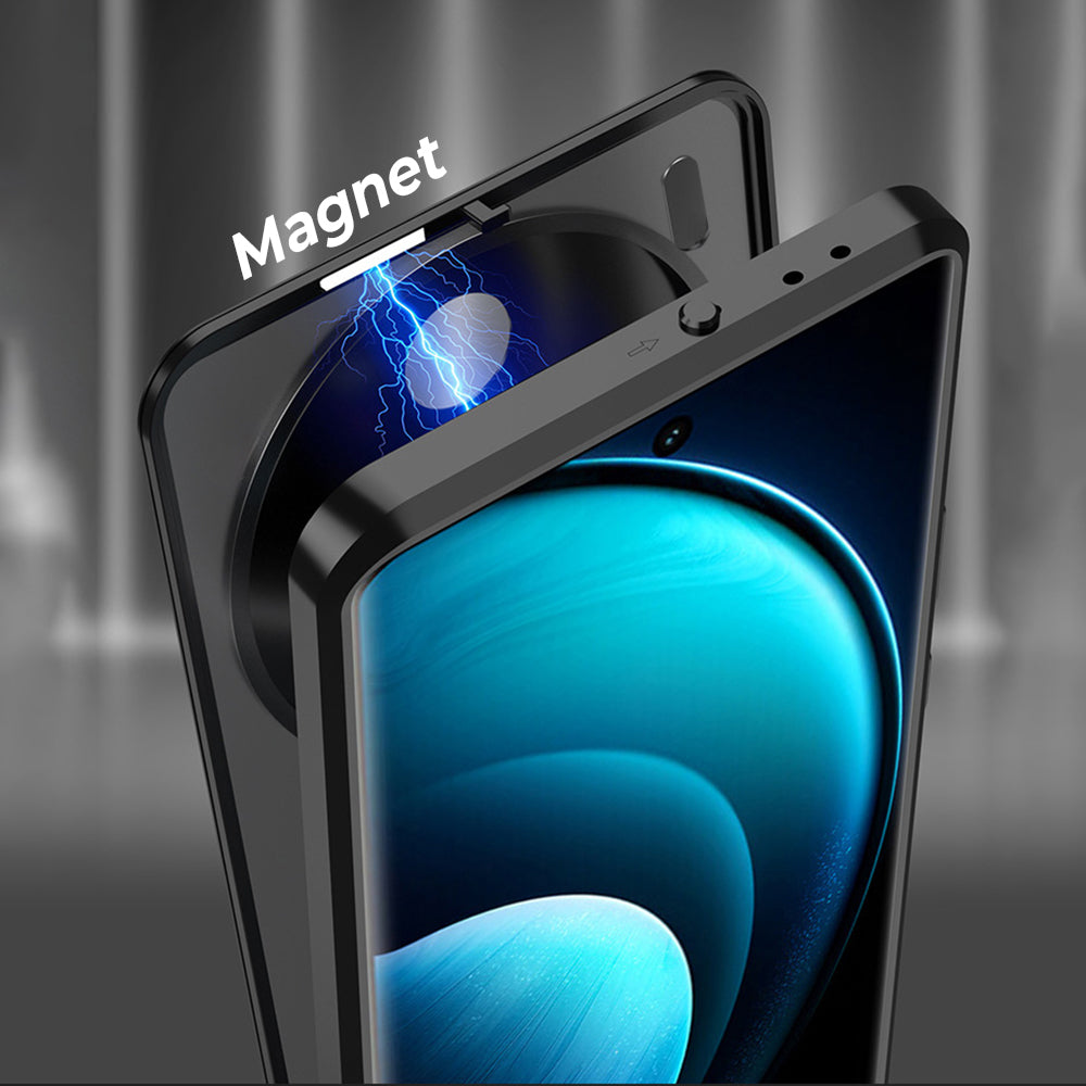 Vivo X300 5G Aluminium Metal Bumper Shield Transparent Back Case