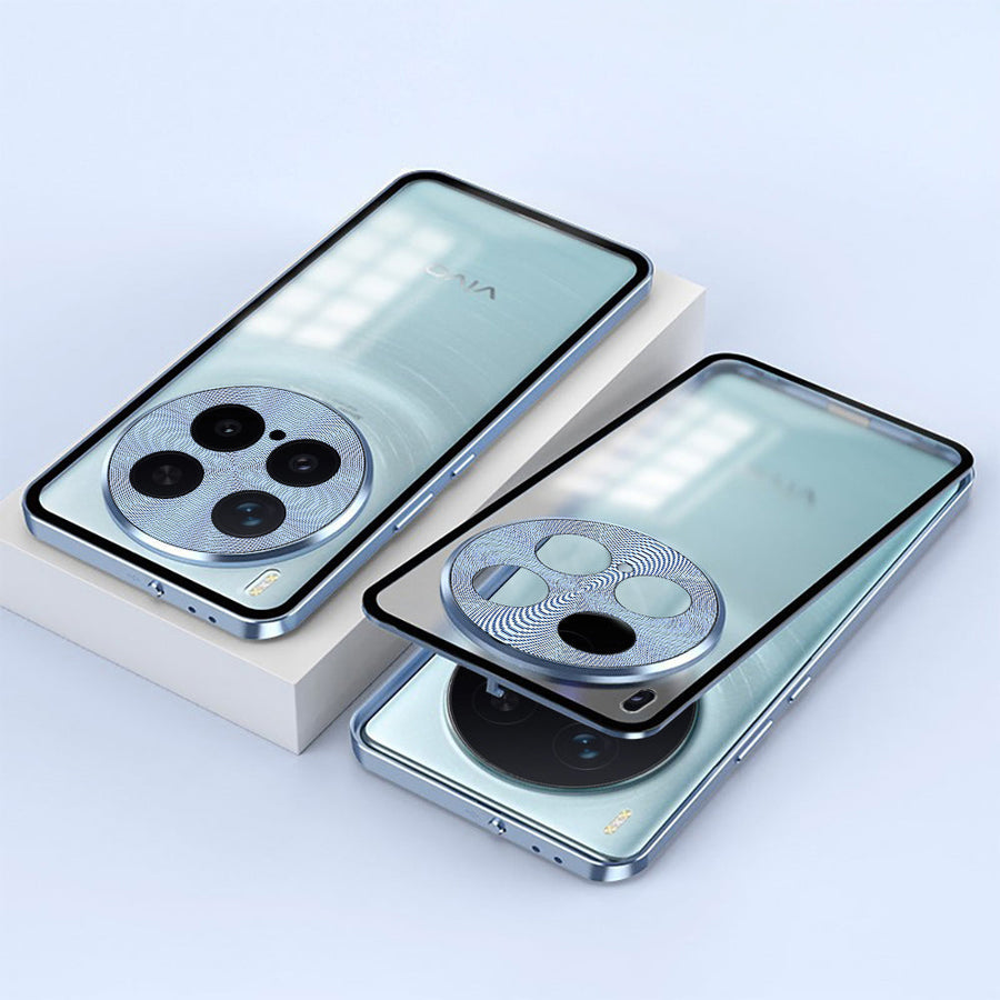 Vivo X300 Pro 5G Aluminium Metal Bumper Shield Transparent Back Case