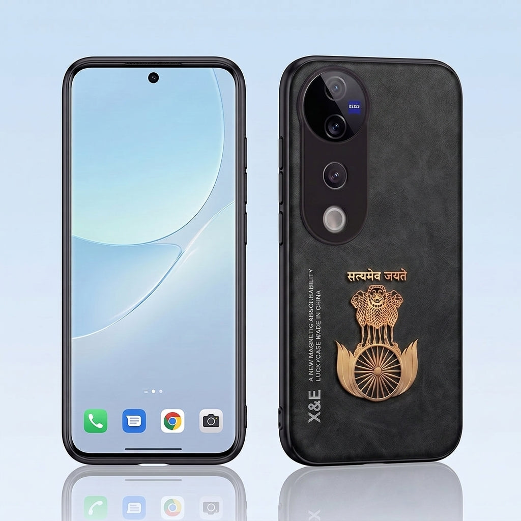 Vivo V40 Pro 5G Satyamev Jayate Comfortable Leather Phone Case