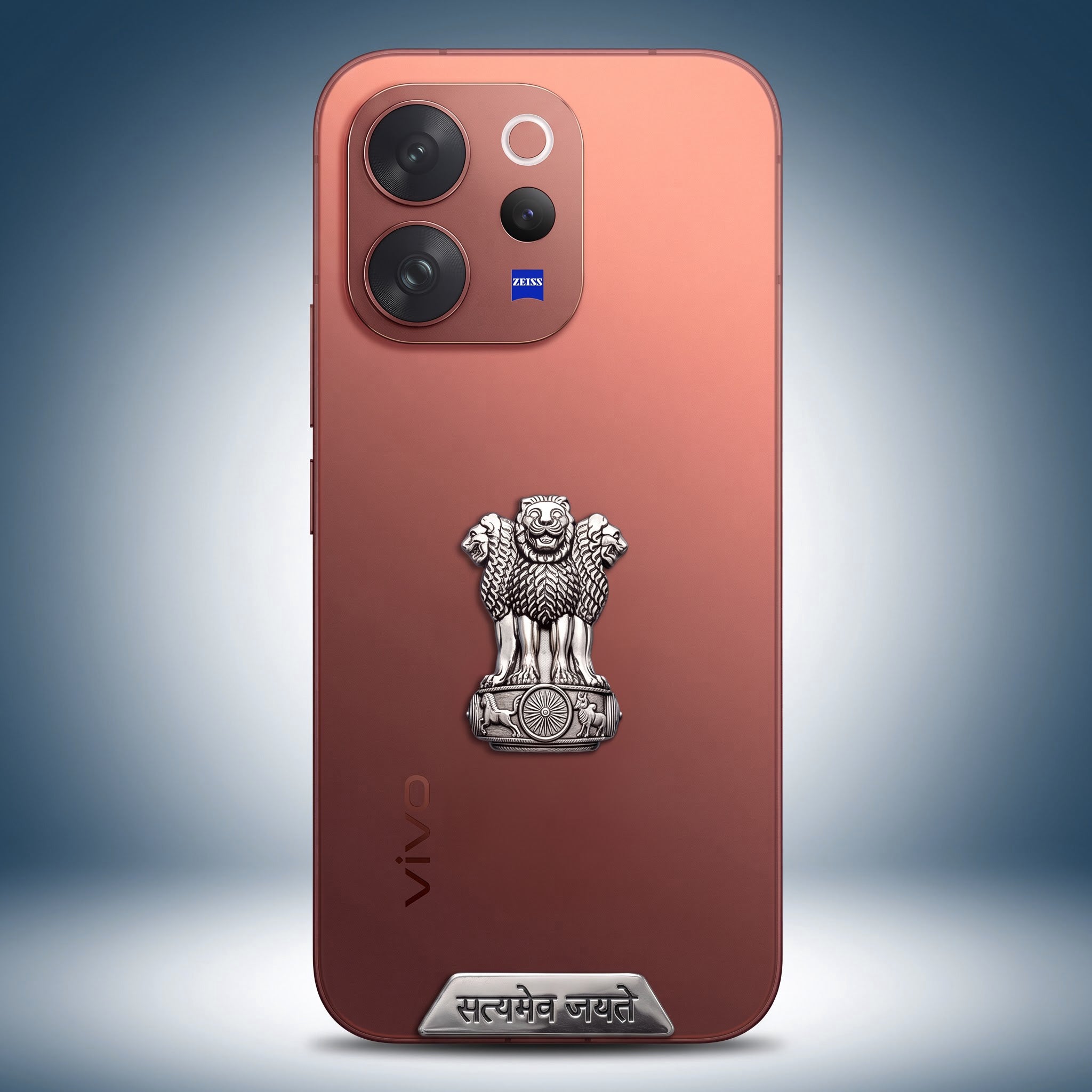 Vivo V70 5G Compatible Satyamev Jayate 3D Metal Emblem Sticker