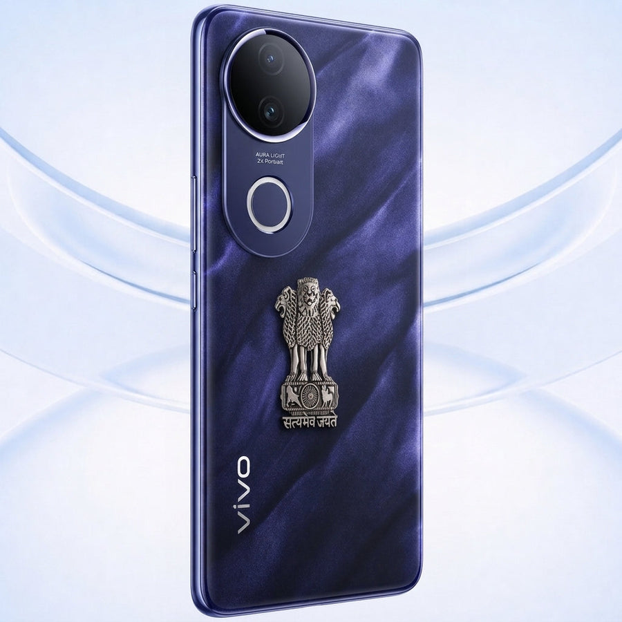 Vivo T4R 5G Compatible Satyamev Jayate 3D Metal Emblem Sticker