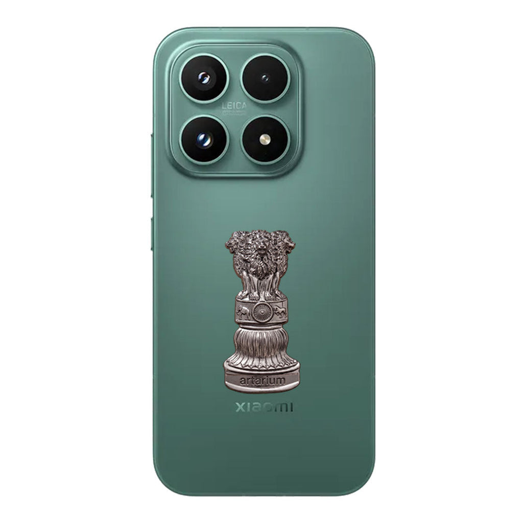 Xiaomi 17T 5G Compatible Satyamev Jayate 3D Metal Emblem Sticker
