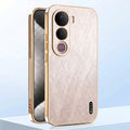 Vivo Y400 Pro 5G Premium Electroplated Frame Gold Thread Pattern Soft Case