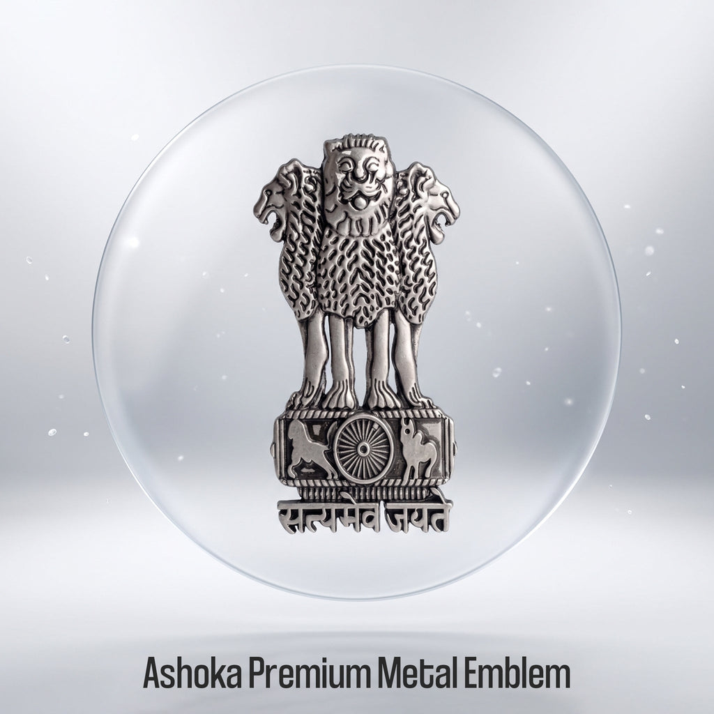 Oppo K13 5G Compatible Satyamev Jayate 3D Metal Emblem Sticker