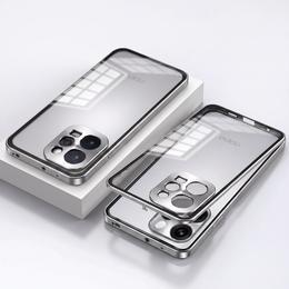 Oppo Reno 15 Pro Mini 5G Aluminium Metal Bumper Shield Transparent Back Case
