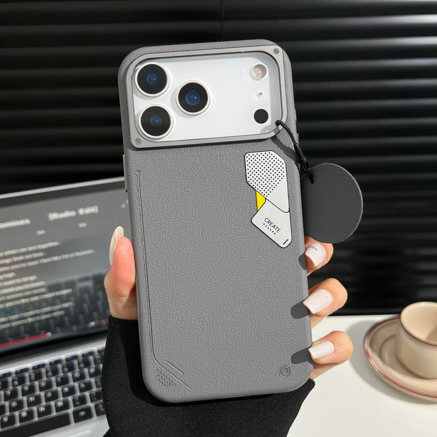 iPhone 17 Pro & 17 Pro Max Soft PU Leather Texture Magnetic Magsafe Case