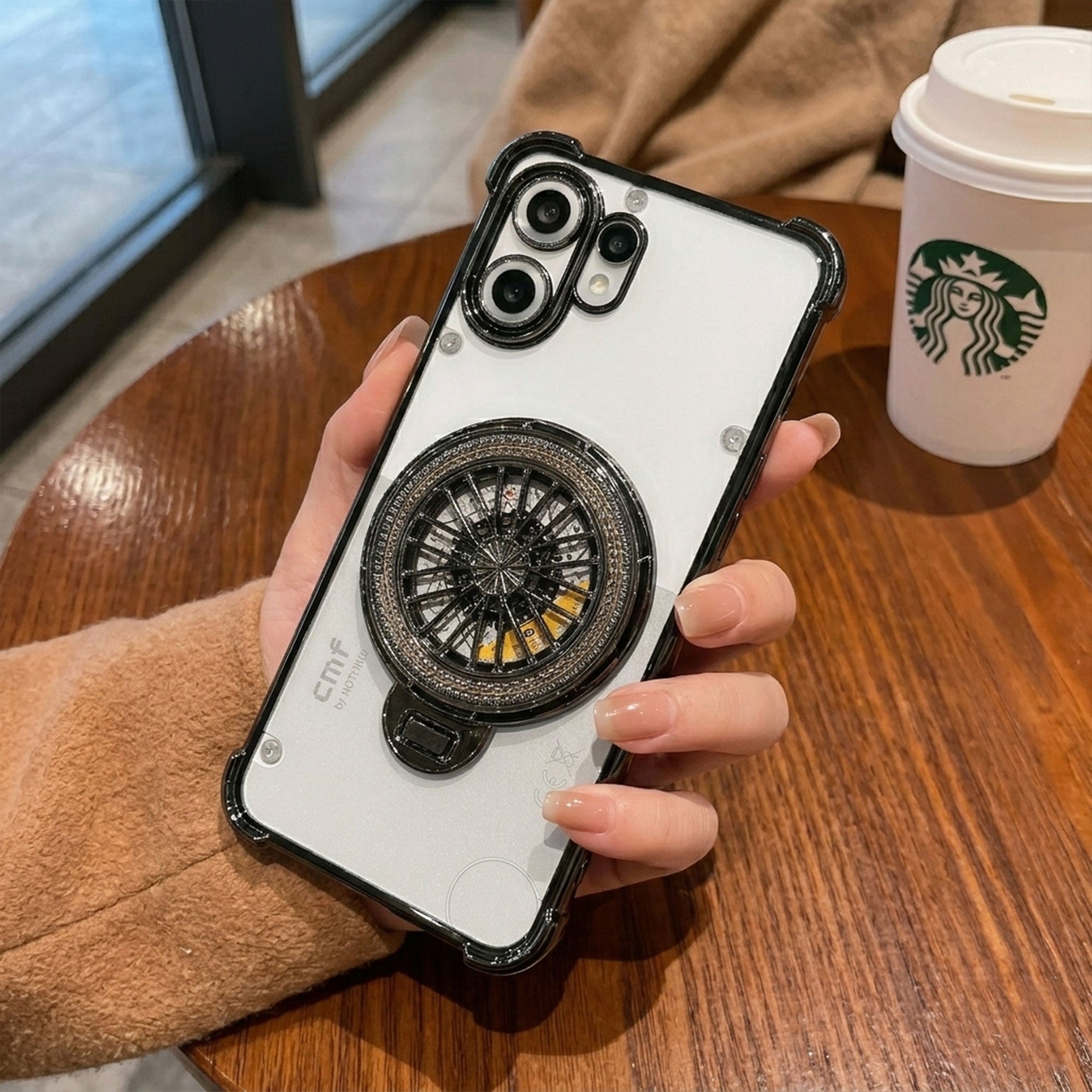 Nothing Phone 2 Pro 5G Premium Stress Buster Wheel Rotating Shockproof Airbags Case