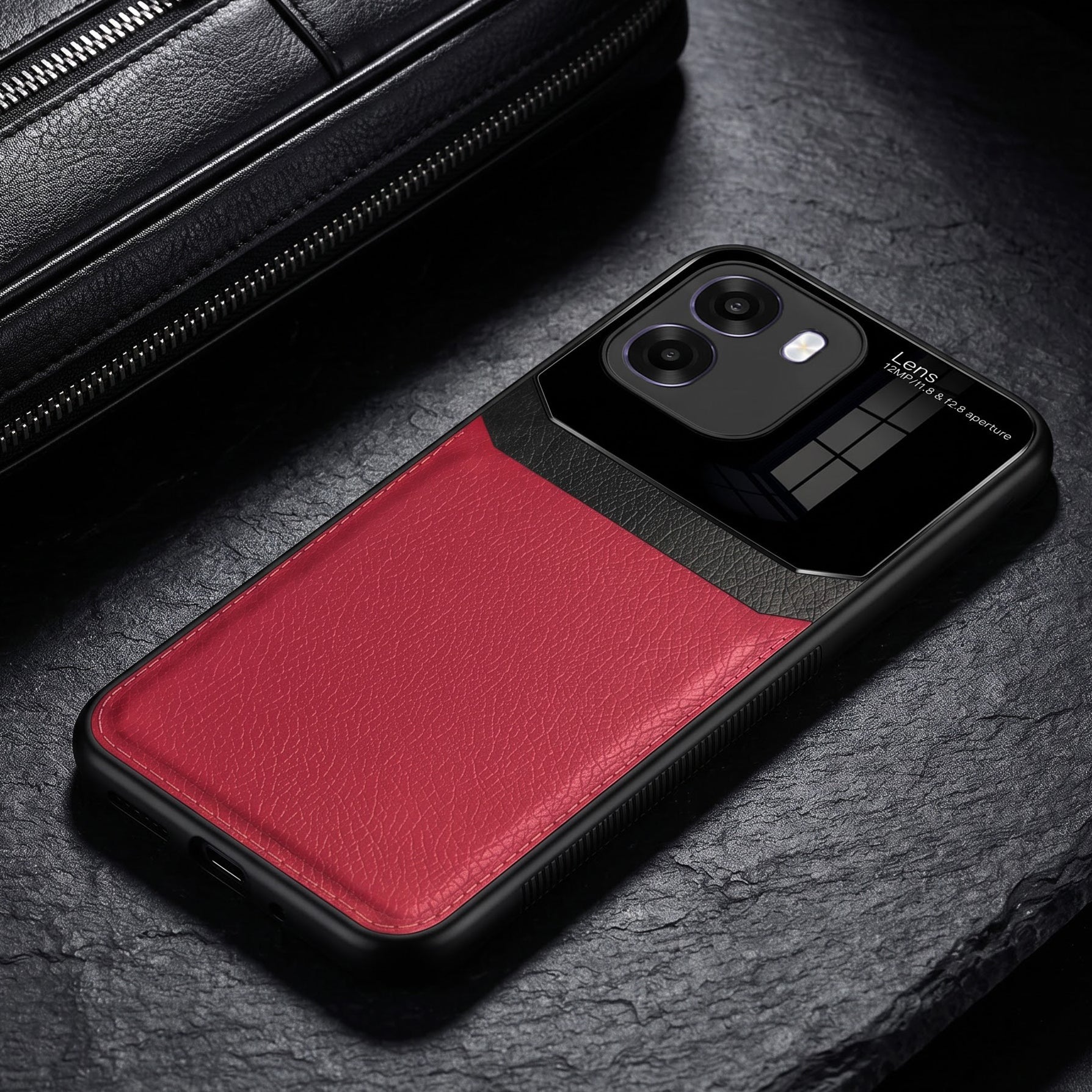 Oppo K14 5G Premium Leather Lens Protective Case
