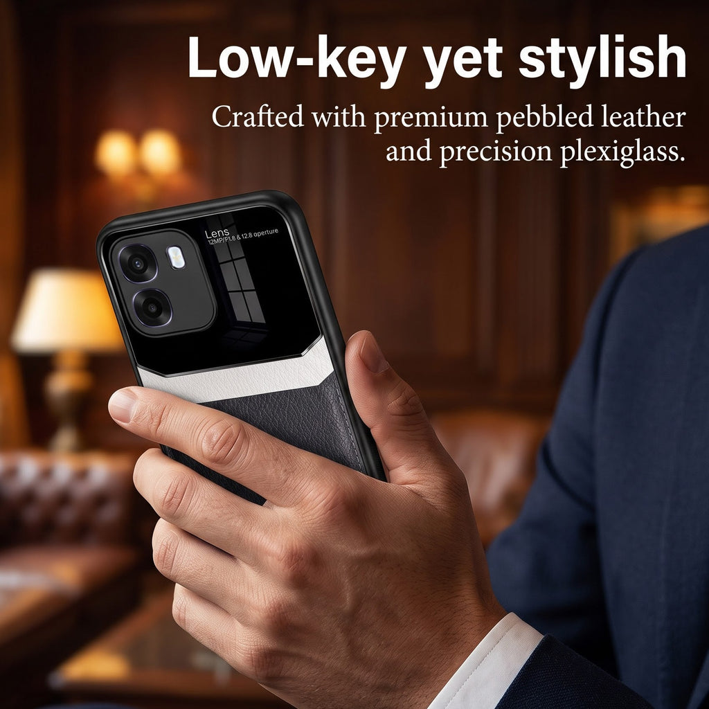 Oppo K14 5G Premium Leather Lens Protective Case