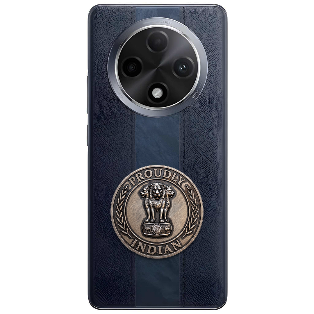 Oppo F27 Pro+ 5G Compatible Satyamev Jayate 3D Metal Emblem Sticker