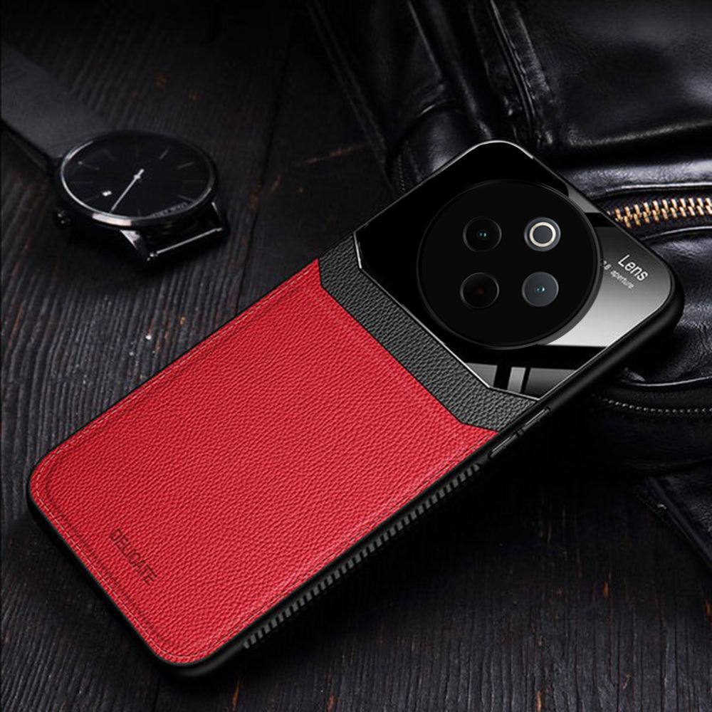 Vivo T4 5G Premium Leather Lens Protective Case