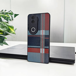 Vivo V50 5G Luxury Grid Pattern Glass Back Shockproof Case (Buy 1 Get 1 Surprise Cover)